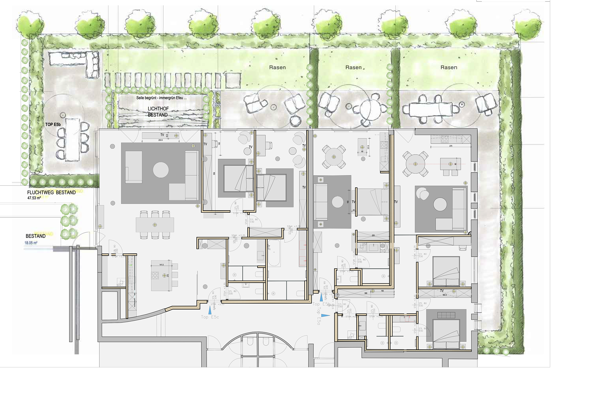 Grundrissoptimierung eines Bauprojektes - Nachher-Bild